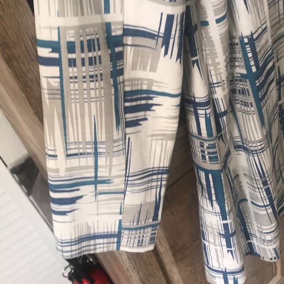 Mac and Jac Blue, White, Grey Trench Coat - Picture 8 of 12